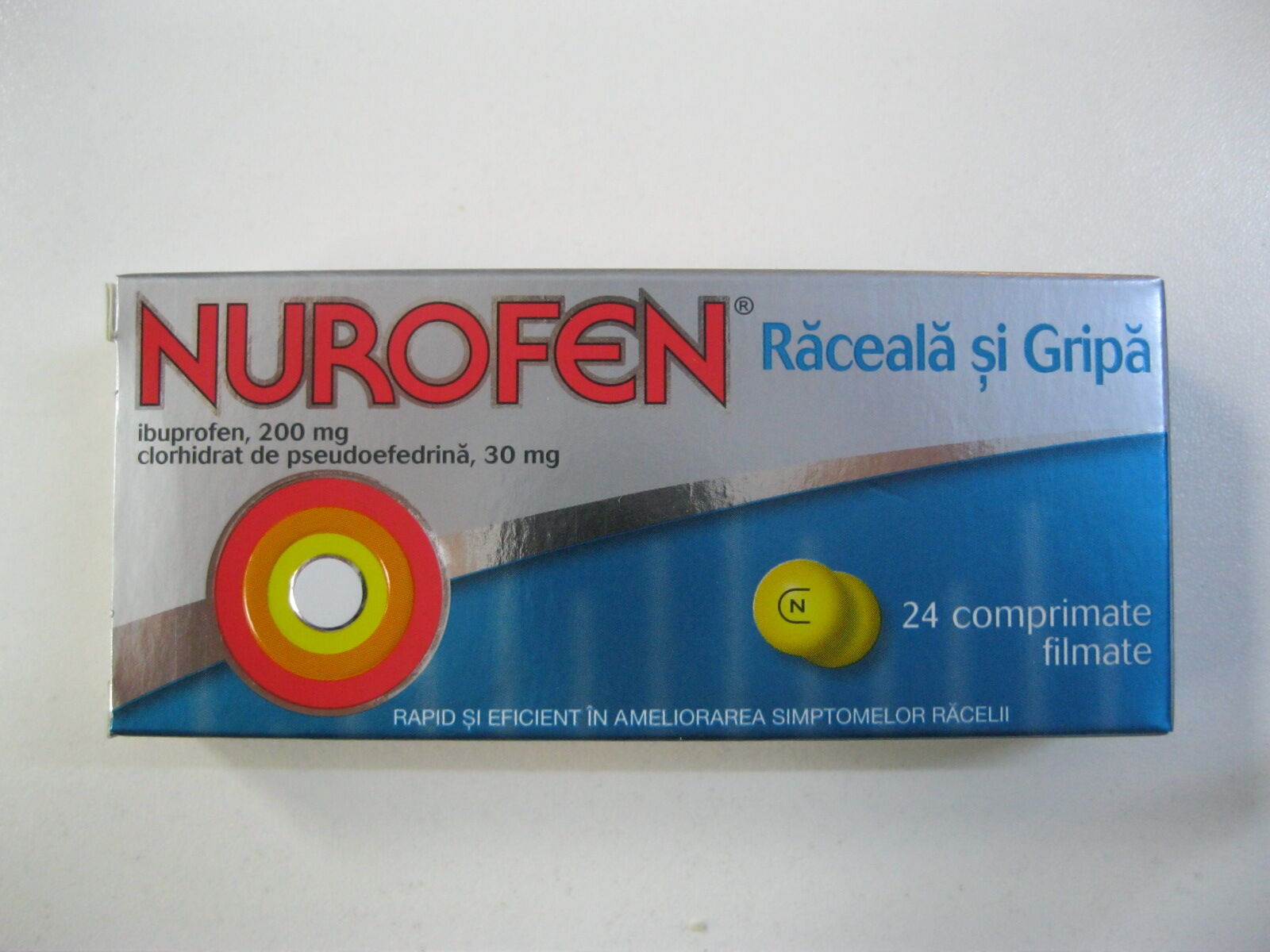 Nurofen Raceala & Comprimate 200mg, Comprimate,24buc